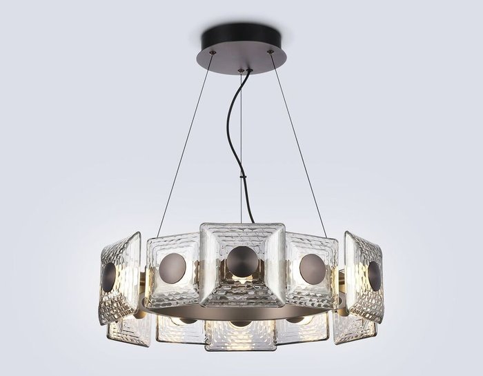 Подвесная люстра Crystal LH31024 (стекло, цвет дымчатый)