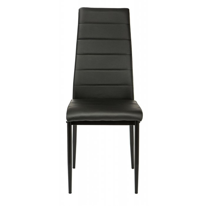 Обеденный стул черного цвета с белой окантовкой - лучшие Обеденные стулья в INMYROOM
