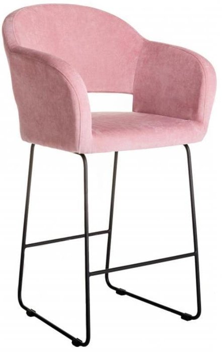 Кресло полубарное Oscar розового цвета