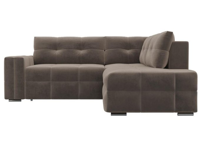 Угловой диван-кровать Леос коричневого цвета - купить Угловые диваны по цене 55590.0