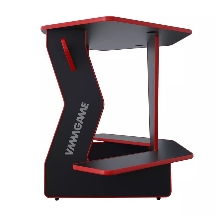 Игровой угловой компьютерный cтол Jetx mini черно-красного цвета - лучшие Письменные столы в INMYROOM