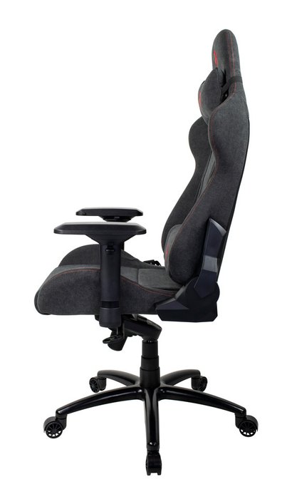 Компьютерное кресло Arozzi Verona Signature Soft Fabric Red Logo темно-серого цвета - лучшие Офисные кресла в INMYROOM
