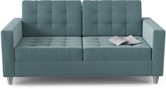 Диван-кровать Камелот Blue темно-голубого цвета - купить Прямые диваны по цене 21050.0
