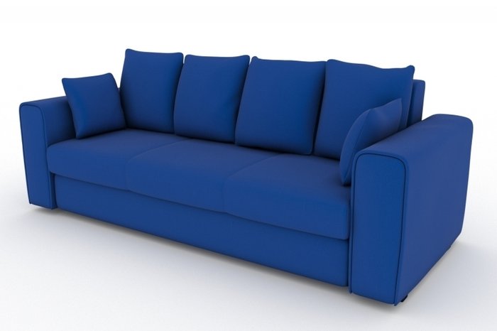 Прямой диван-кровать Giverny синего цвета
