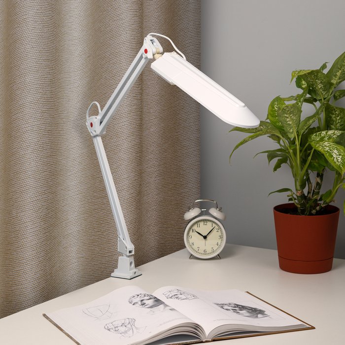 Настольная лампа NL-201 C0041457 (пластик, цвет белый) - лучшие Рабочие лампы в INMYROOM