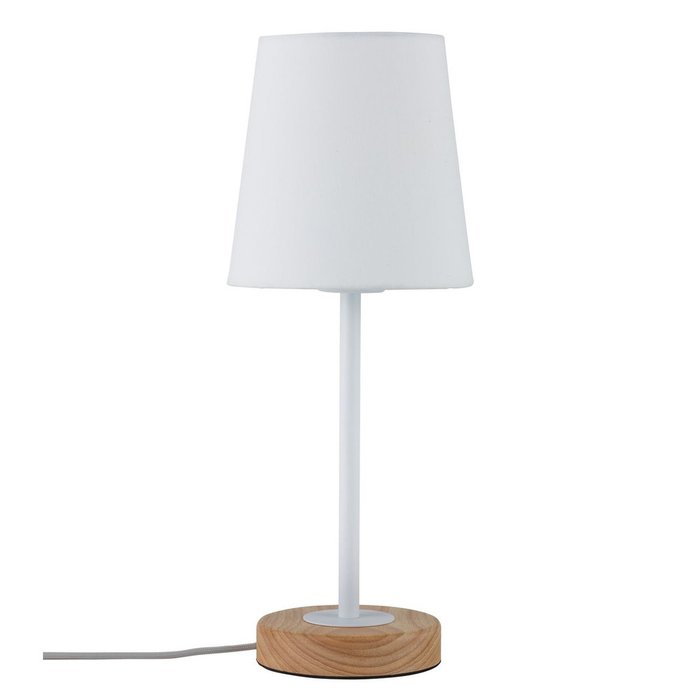 Настольная лампа Paulmann Stellan с белым абажуром 