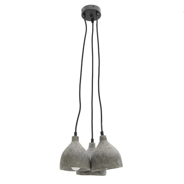 Лампа подвесная с цементными плафонами