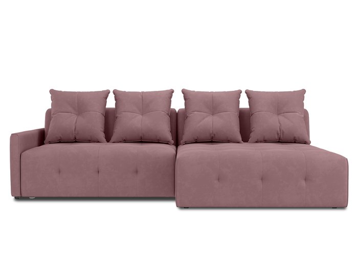 Угловой диван-кровать Bronks темно-розового цвета