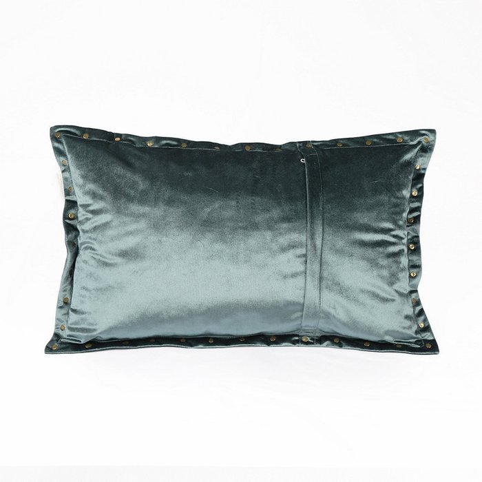 Чехол для подушки Людвиг 40х60 сине-зеленого цвета - купить Чехлы для подушек по цене 1491.0