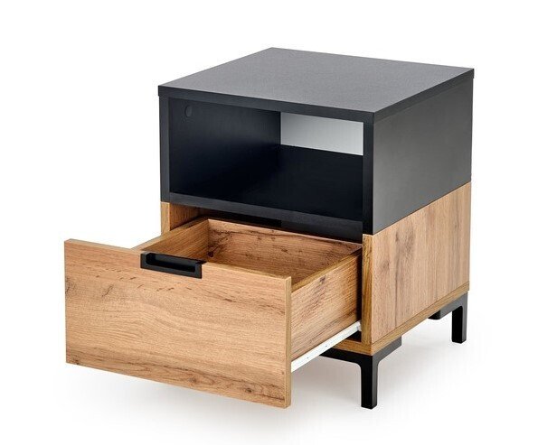 Тумба прикроватная Silvia бежево-черного цвета - купить Прикроватные тумбы по цене 14799