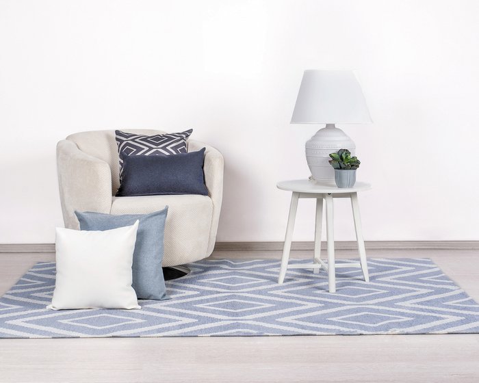 Декоративная подушка Bjork linen белого цвета - купить Декоративные подушки по цене 649.0