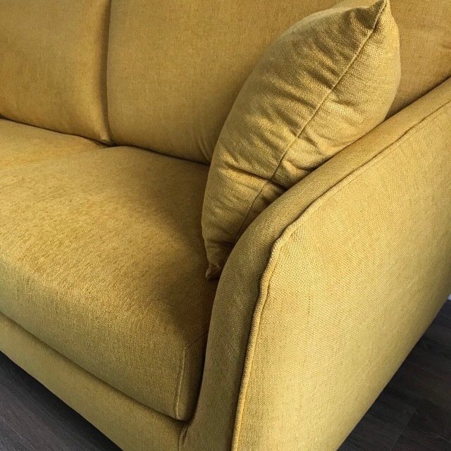 Прямой диван Faro желтого цвета - лучшие Прямые диваны в INMYROOM