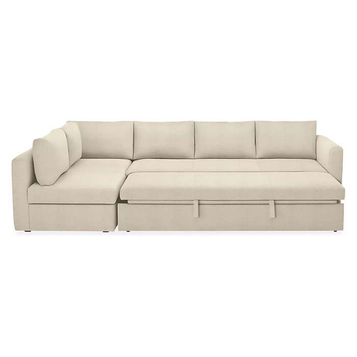 Угловой диван-кровать Oxford светло-серого цвета  - купить Угловые диваны по цене 130000.0