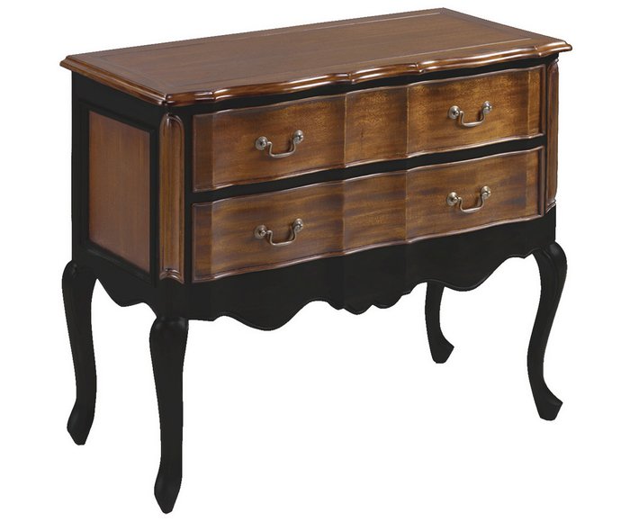 Комод коричневого цвета с двумя ящиками