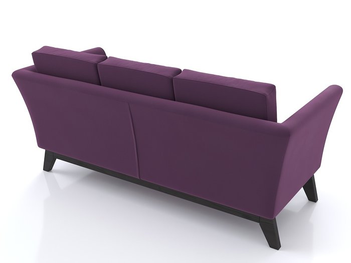 Диван Дублин с ножками из массива сосны и обивкой из фиолетового велюра - лучшие Прямые диваны в INMYROOM