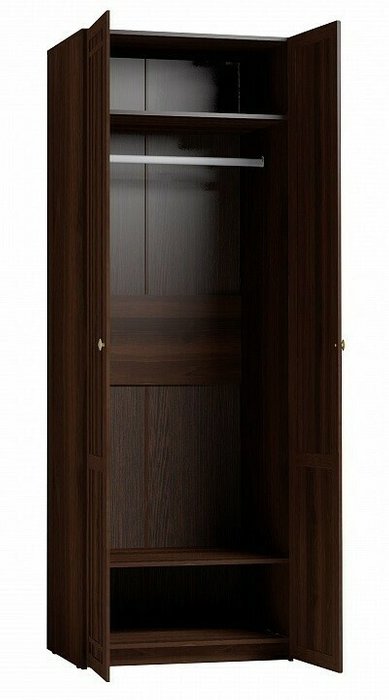Шкаф для одежды Sherlock темно-коричневого цвета - купить Шкафы распашные по цене 17999.0