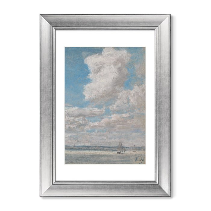 Набор из двух репродукций картин Seascape with Open Sky, 1860г. - лучшие Картины в INMYROOM
