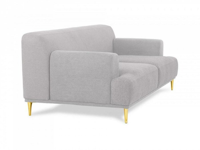 Диван Portofino серого цвета с золотыми ножками - лучшие Прямые диваны в INMYROOM