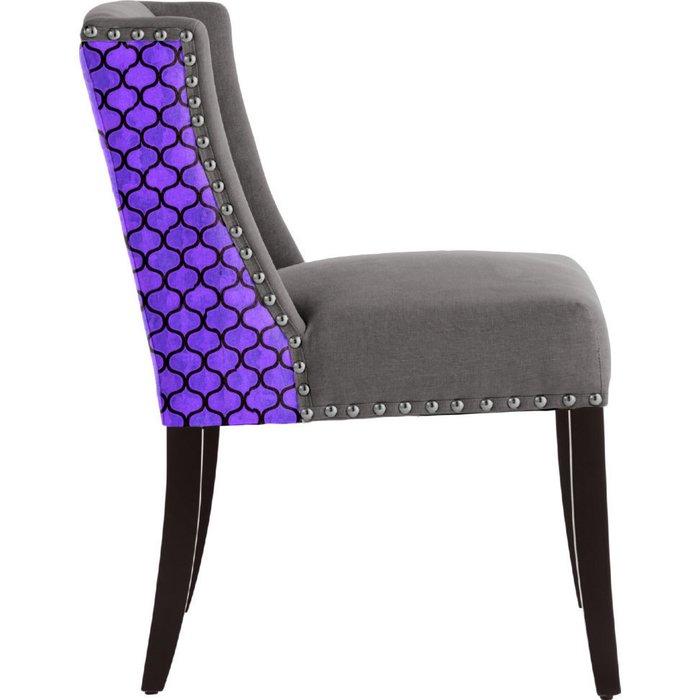 Стул с мягкой обивкой Violet серый - купить Обеденные стулья по цене 43125.0