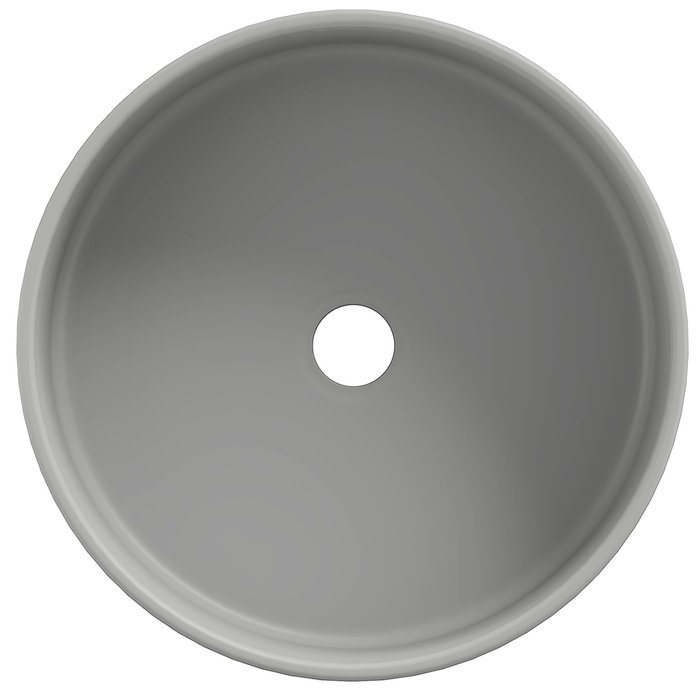 Раковина накладная Aqueduto Espiral круглая серого цвета D40 - купить Раковины для ванной комнаты по цене 11400.0