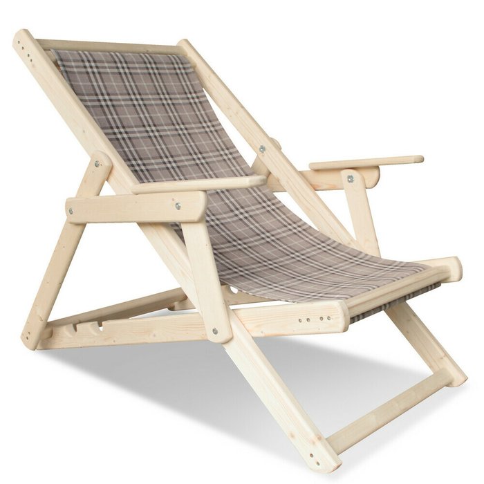 Шезлонг-кресло складной с подлокотниками  - купить Шезлонги по цене 5280.0