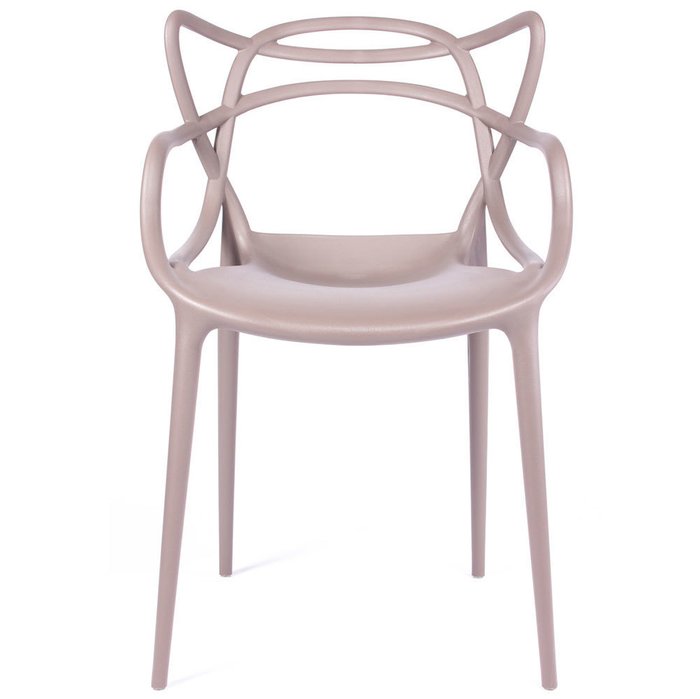 Стул пластиковый бежевого цвета - купить Обеденные стулья по цене 5990.0
