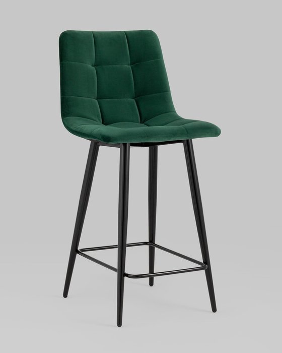 Стул полубарный Джанго темно-зеленого цвета - купить Барные стулья по цене 7990.0