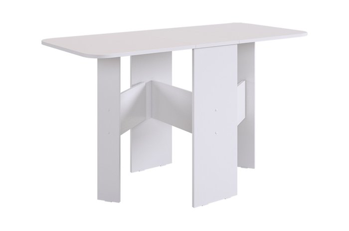 Раскладной стол-книжка Мечта бело-серого цвета - купить Обеденные столы по цене 3690.0