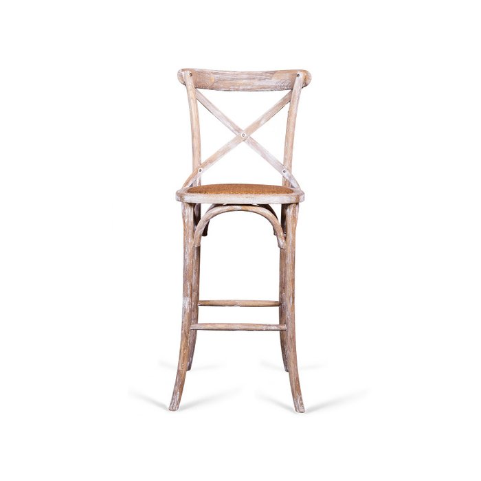 Стул барный Crosshair Xori из массива дерева - купить Барные стулья по цене 11000.0