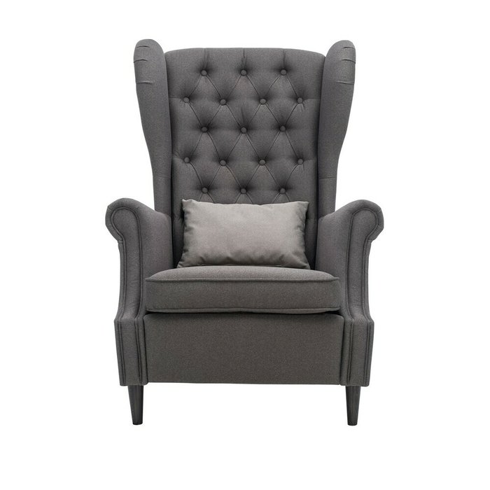 Кресло Винтаж серого цвета - купить Интерьерные кресла по цене 33390.0