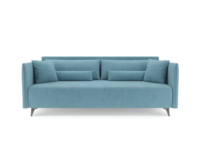 Прямой диван-кровать Майами голубого цвета - купить Прямые диваны по цене 42890.0