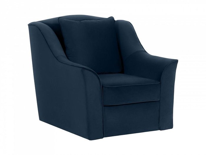 Кресло Vermont темно-синего цвета - купить Интерьерные кресла по цене 29580.0