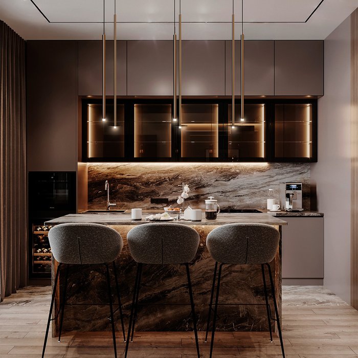 Подвесной светильник Reed 10358/830 Disk AB (металл, цвет латунь) - купить Подвесные светильники по цене 5250