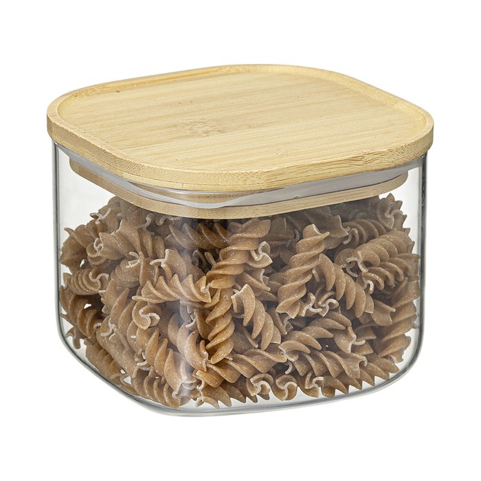 Банка для хранения Glass Bamboo 1 л - купить Емкости для хранения по цене 890.0