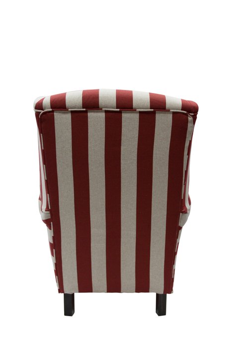 Кресло Жуи Бордо красно-белого цвета - лучшие Интерьерные кресла в INMYROOM