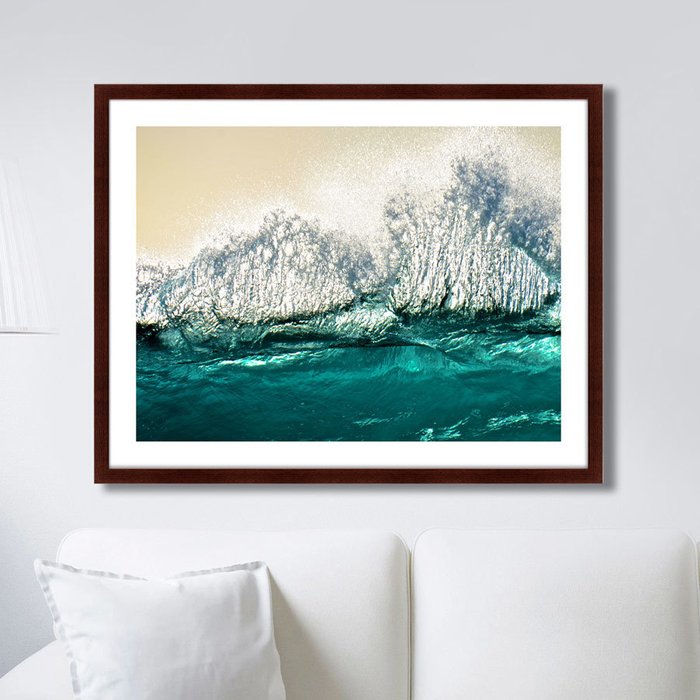 Картина Sunrisr Wave Backwash Austalia Coa