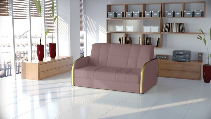 Диван-кровать Пуйл темно-розового цвета - купить Прямые диваны по цене 62000.0