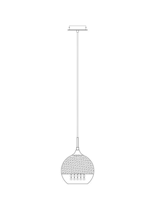 Подвесной светильник Fermi золотого цвета - купить Подвесные светильники по цене 5790.0