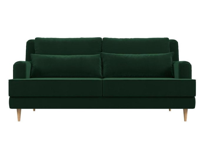 Прямой диван Джерси зеленого цвета - купить Прямые диваны по цене 41999.0