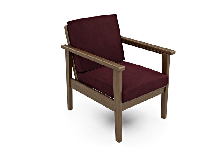 Кресло Лориан бордового цвета - лучшие Интерьерные кресла в INMYROOM