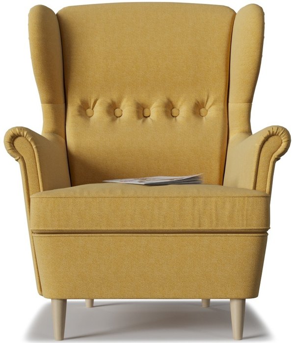 Кресло Торн Porshe Yellow желтого цвета  - купить Интерьерные кресла по цене 16450.0