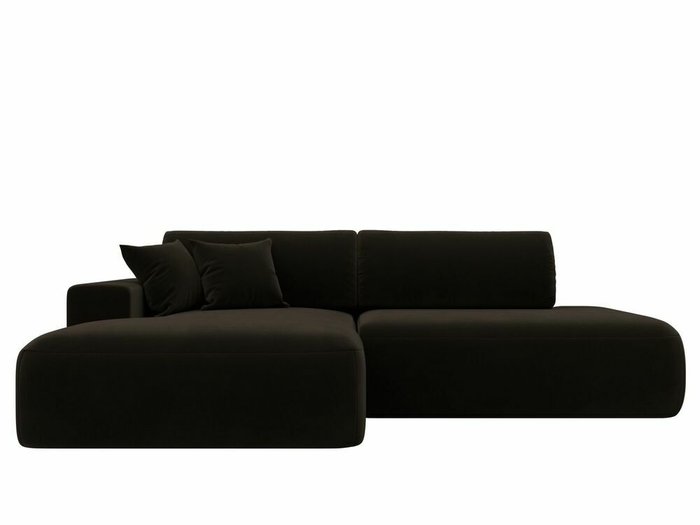Угловой диван-кровать Лига 036 Модерн темно-коричневого цвета левый угол - купить Угловые диваны по цене 84999.0