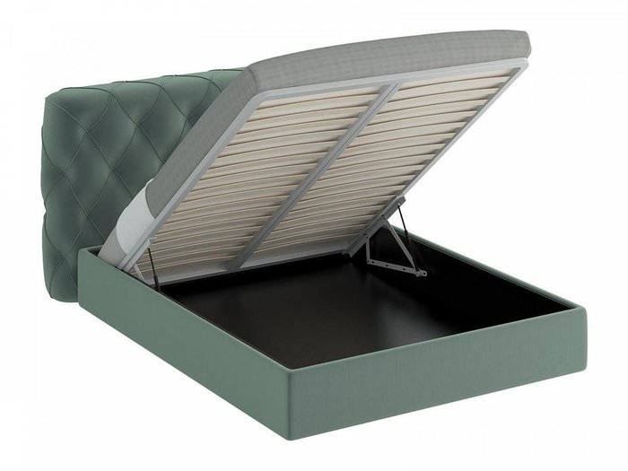 Кровать Ember серо-зеленого цвета 160х200 - купить Кровати для спальни по цене 90900.0