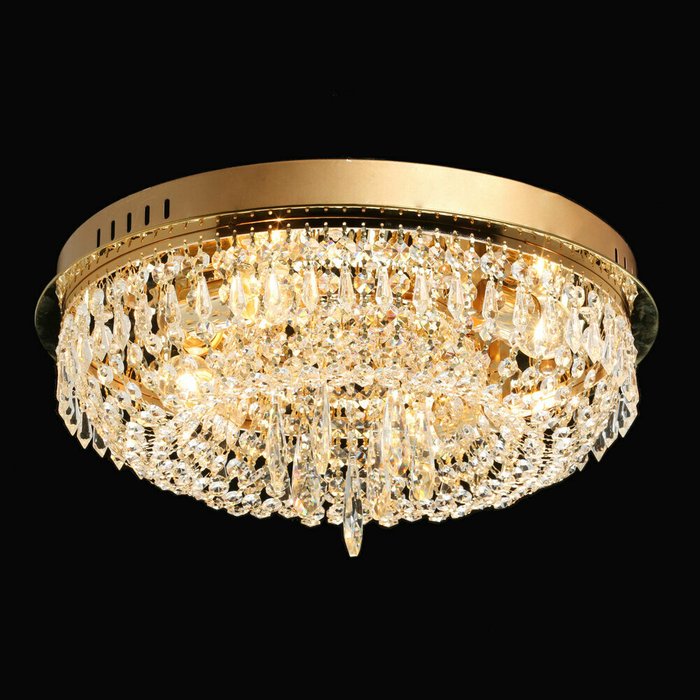 Потолочный светильник Изольда золотого цвета - лучшие Подвесные люстры в INMYROOM