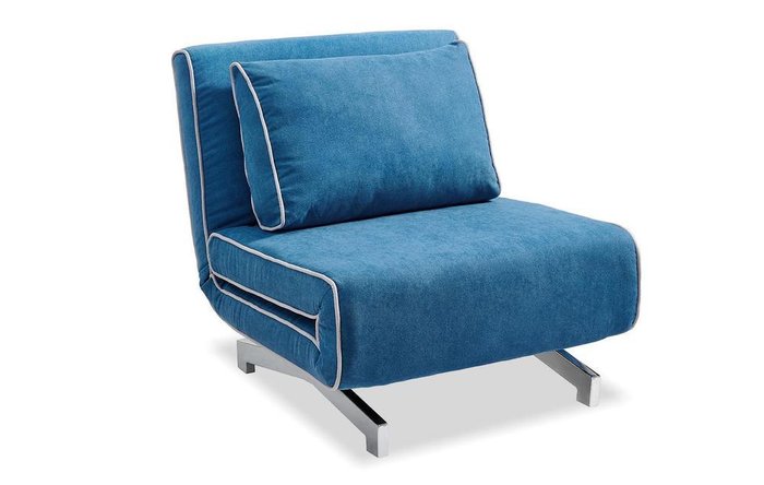 Кресло-кровать Denny синего цвета
