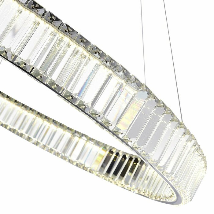Люстра подвесная ST-Luce Хром/Прозрачный LED 1*52W 4000K TIVOLI - лучшие Подвесные люстры в INMYROOM