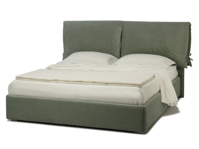 Кровать Boutique 200х200 серого цвета с ортопедической решеткой Кровать Boutique 200х200 серого цвета с ортопедической решеткой