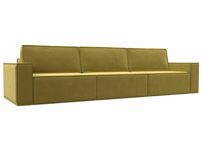 Прямой диван-кровать Куба лонг желтого цвета