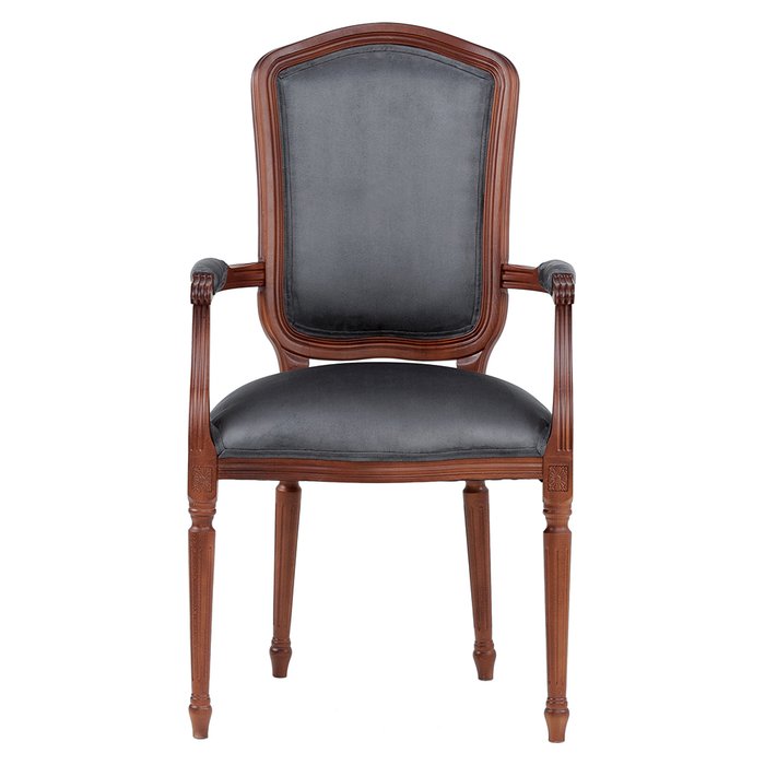 Стул French темно-серого цвета - купить Обеденные стулья по цене 39000.0