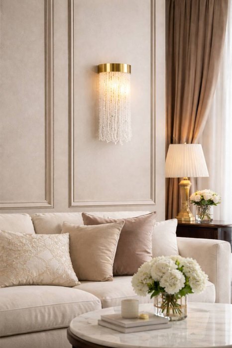 Настенный светильник MS.2440.400 BS-CL (хрусталь, цвет прозрачный) - лучшие Бра и настенные светильники в INMYROOM Настенный светильник MS.2440.400 BS-CL (хрусталь, цвет прозрачный) - лучшие Бра и настенные светильники в INMYROOM